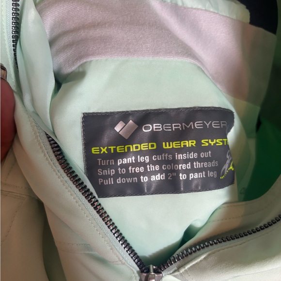 Obermeyer Winter Mint Girls Ski Bib Pants - Picture 9 of 15